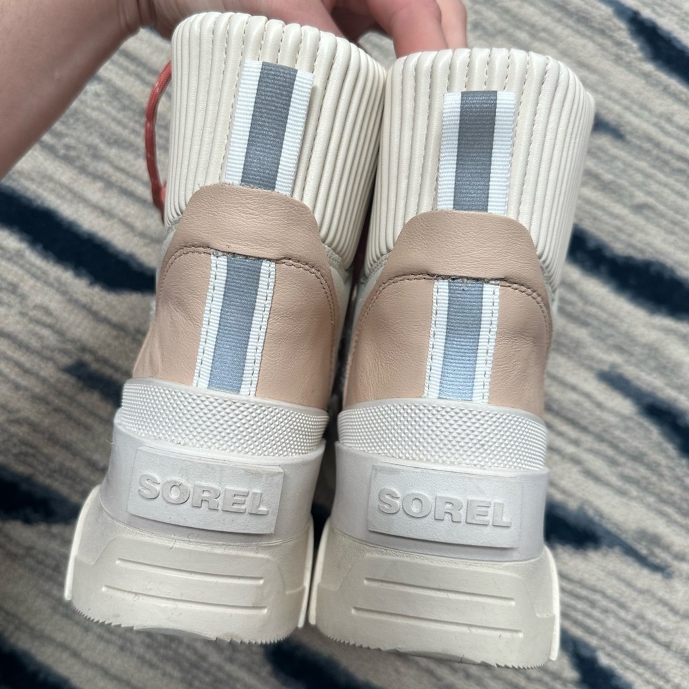 🆕 Sorel Brex Faux Shearling Waterproof Boot Nova Sand Sz 10 - Picture 6 of 7